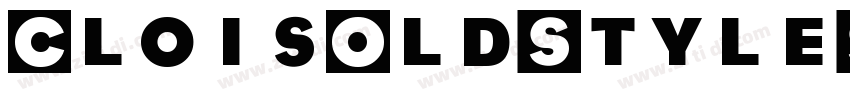 CloisOldStyleSB Bold字体转换
